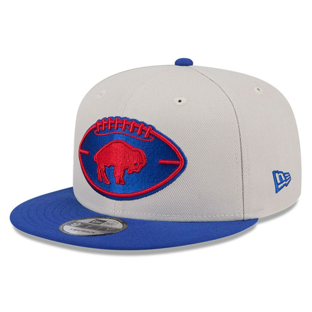 Buffalo Bills New Era 2024 Sideline Historic 9FIFTY Snapback Hat - Stone/Royal discount
