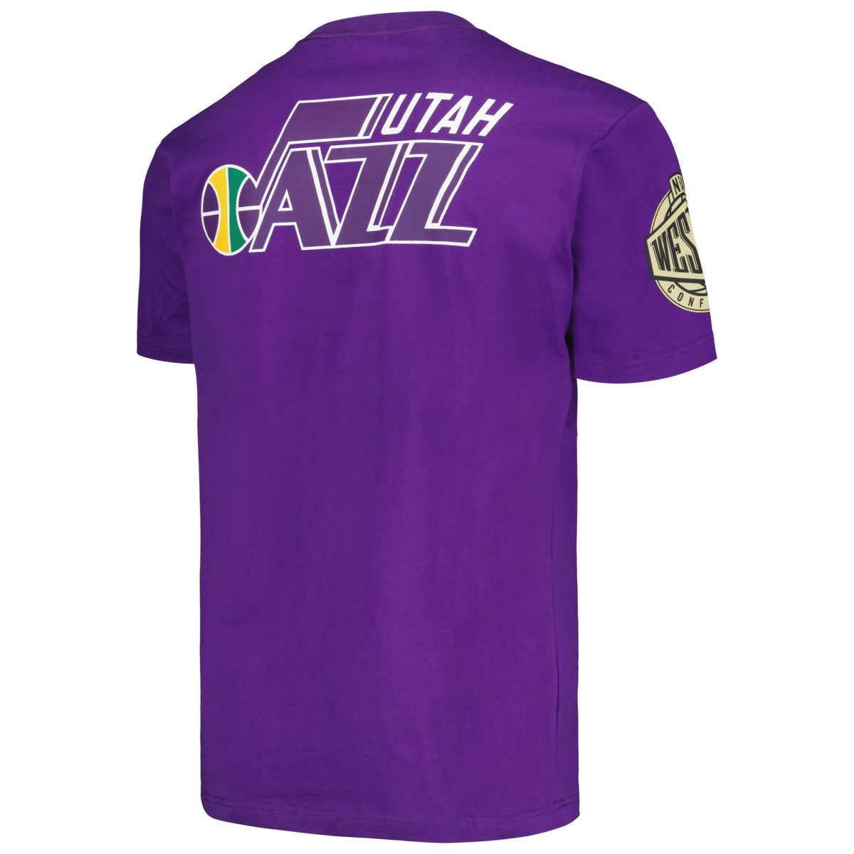 Utah Jazz Hardwood Classics Team OG 2.0 Premium Vintage Logo T-Shirt - Purple | Mitchell & Ness outlet