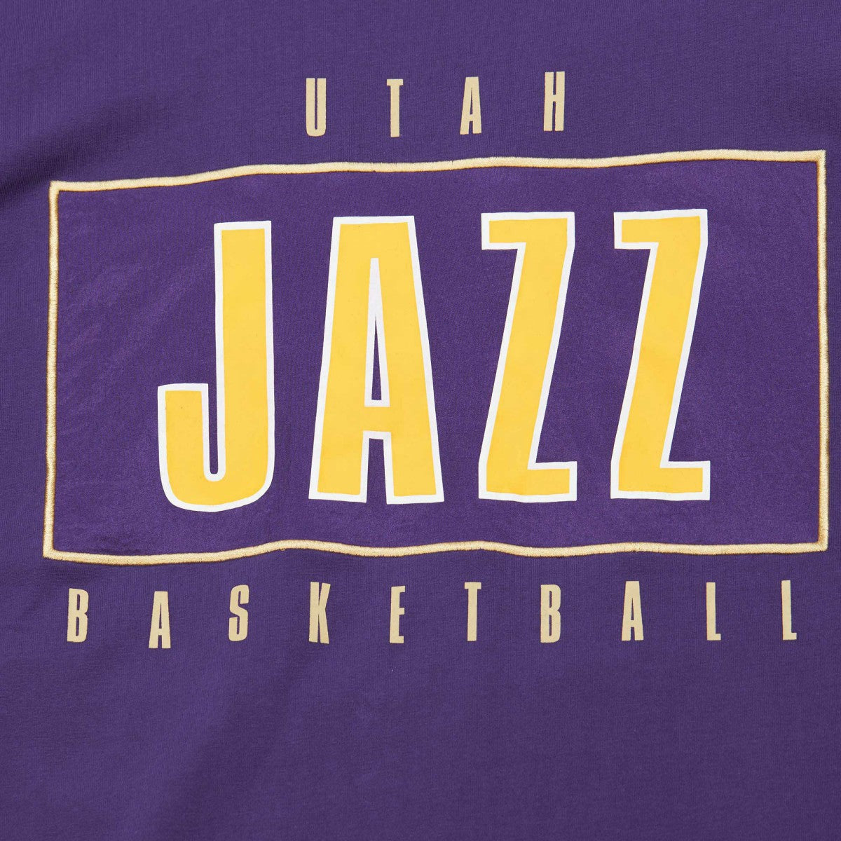 Utah Jazz Hardwood Classics Team OG 2.0 Premium Vintage Logo T-Shirt - Purple | Mitchell & Ness outlet