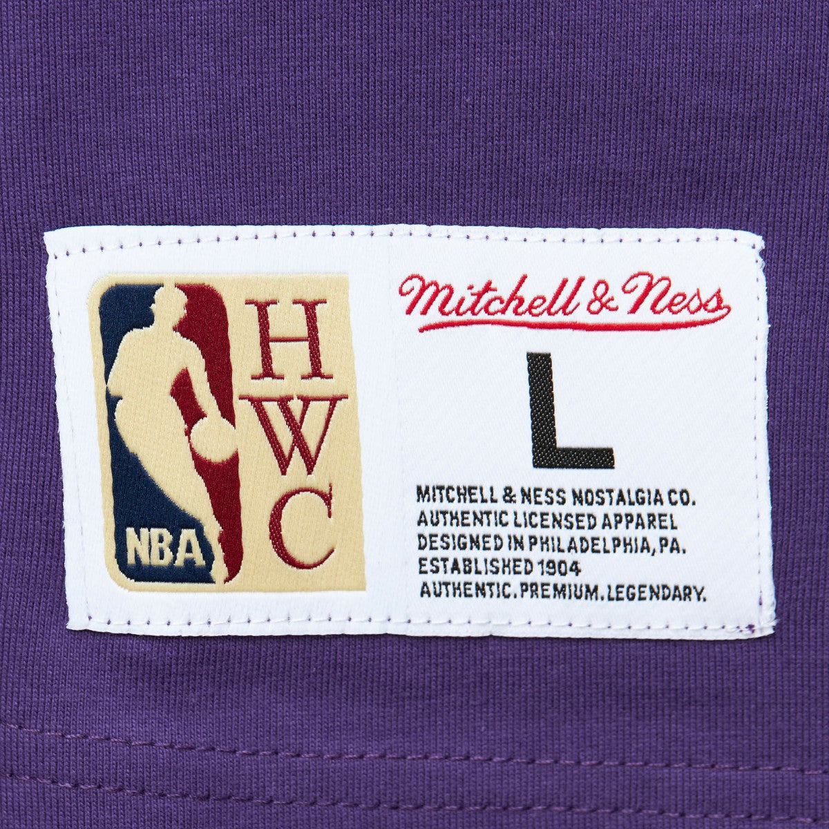 Utah Jazz Hardwood Classics Team OG 2.0 Premium Vintage Logo T-Shirt - Purple | Mitchell & Ness outlet