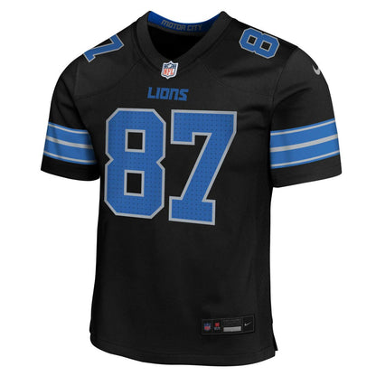 Sam LaPorta Detroit Lions Youth Game Jersey - Black | Nike on sale