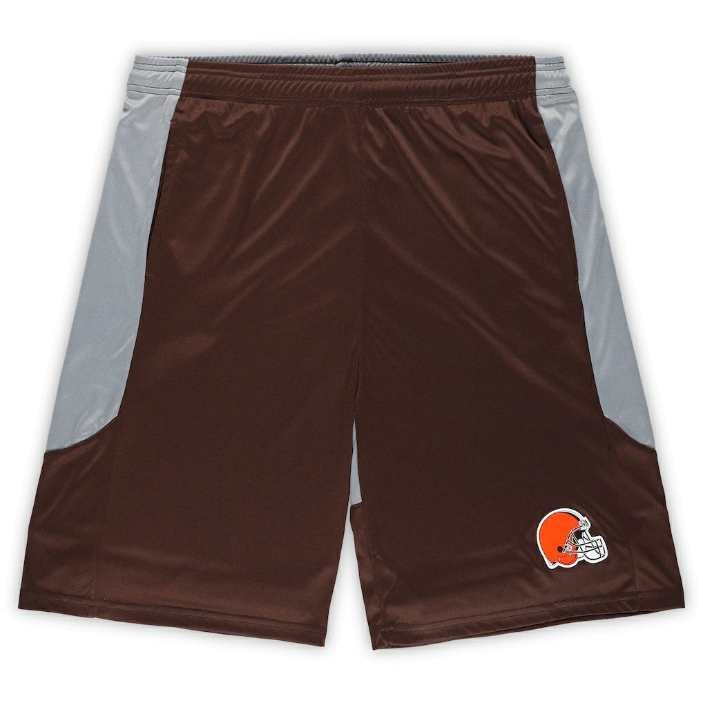 Cleveland Browns Big & Tall Team Logo Shorts - Brown outlet