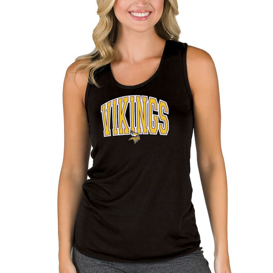 Minnesota Vikings Concepts Sport Women's Marathon Racer Back Tank Top - Black sale