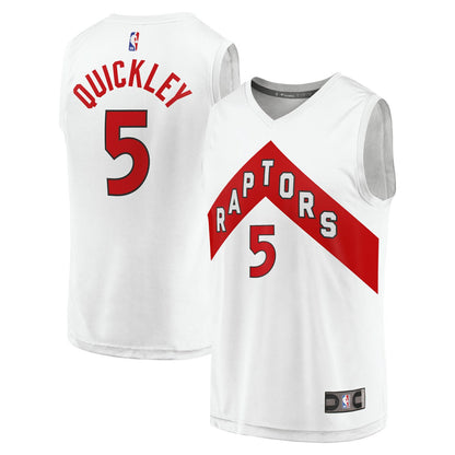 Immanuel Quickley Toronto Raptors Youth Fast Break Player Jersey - Association Edition - White | Fanatics shop