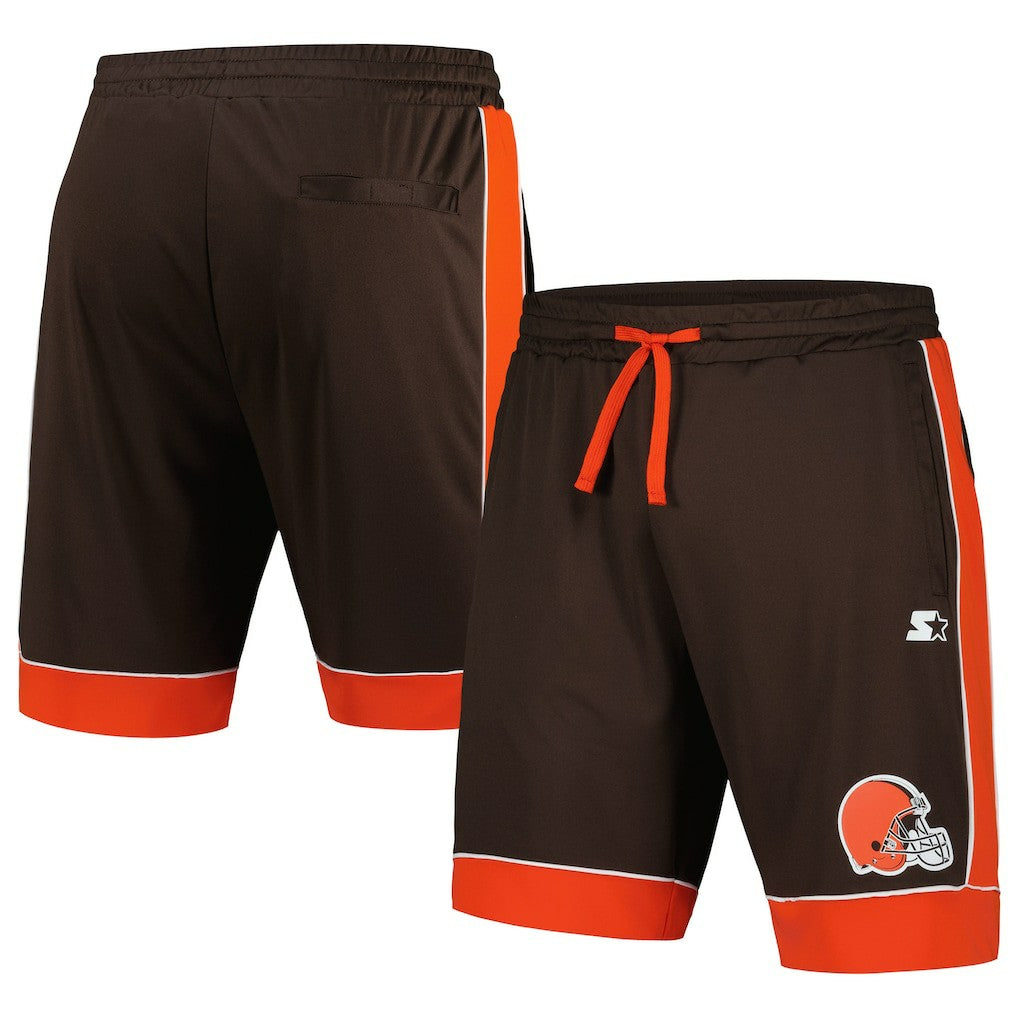 Cleveland Browns Starter Fan Favorite Fashion Shorts - Brown/Orange discount