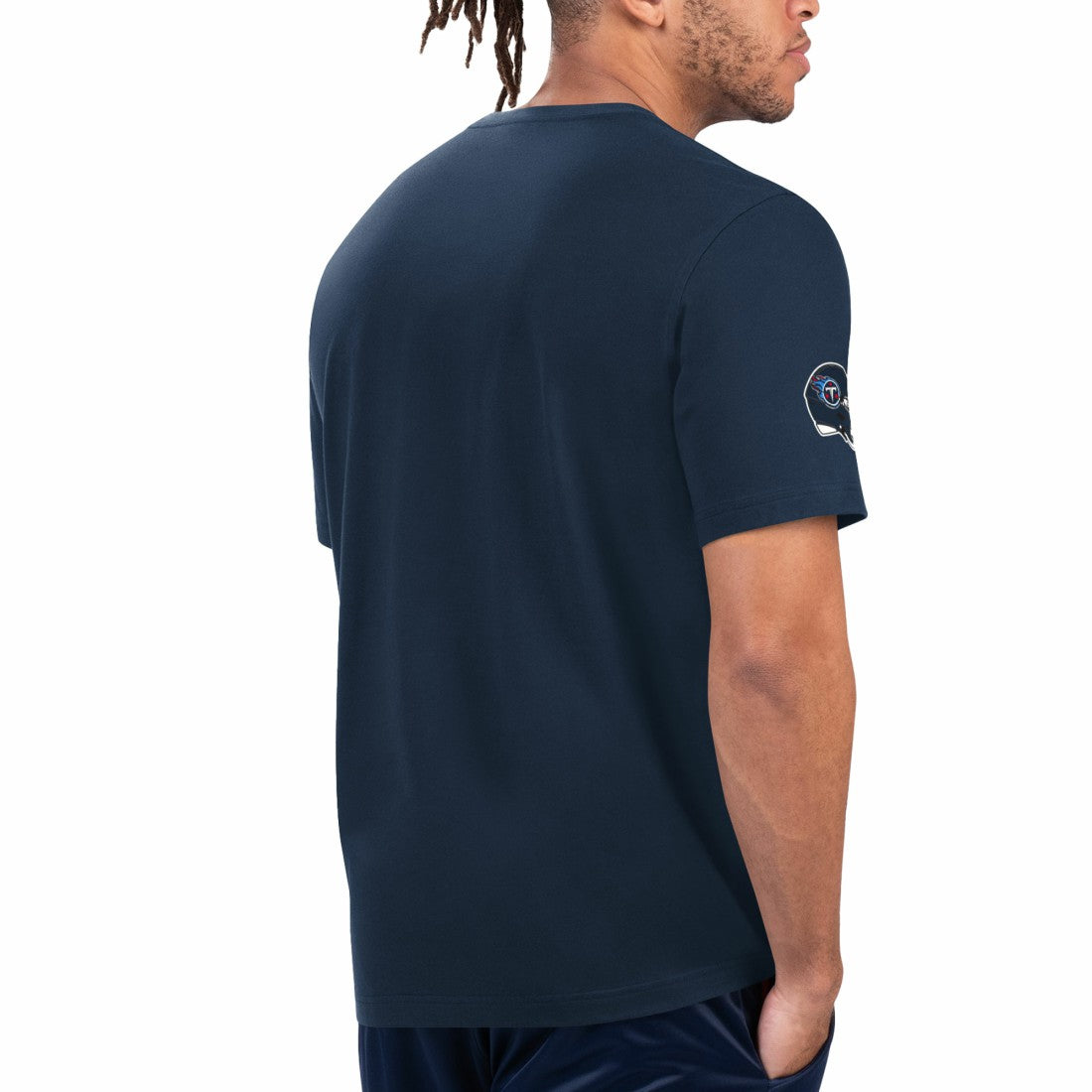 Tennessee Titans Starter Finish Line Extreme Graphic T-Shirt - Navy/Light Blue outlet