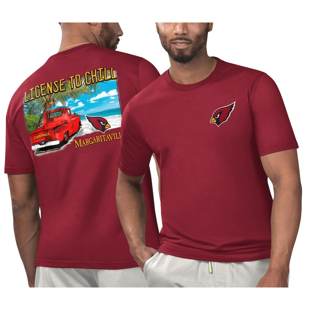 Arizona Cardinals Margaritaville Licensed to Chill T-Shirt - Cardinal discount