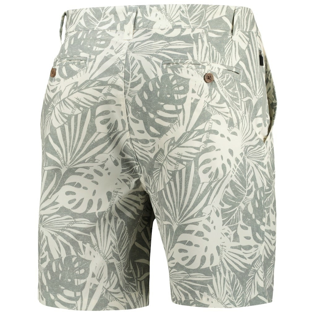 Cleveland Browns Margaritaville Sandwashed Monstera Print Amphib Shorts - Gray cheap