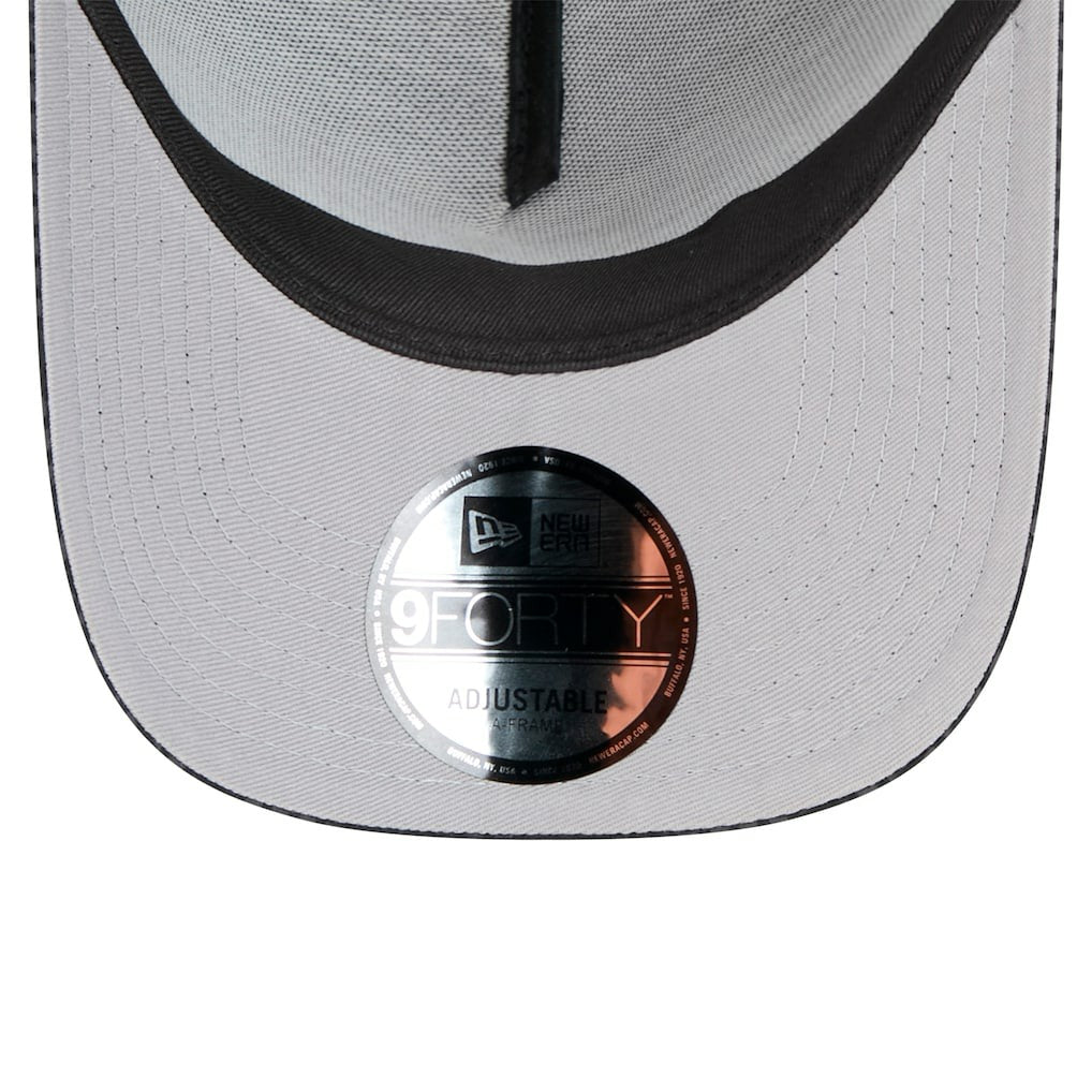 Miami Dolphins New Era Midnight Ink Tonal Text A-Frame Trucker 9FORTY Adjustable Hat - Black sale