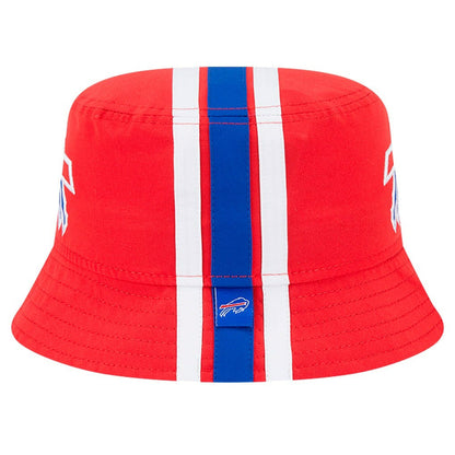 Buffalo Bills New Era Helmet Bucket Hat - Red for sale
