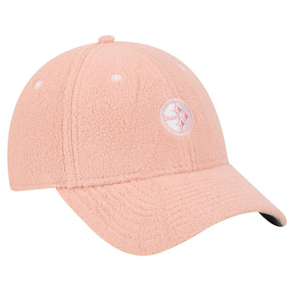 Pittsburgh Steelers New Era Women's Cozy Sherpa 9FORTY Adjustable Hat - Light Pink on sale