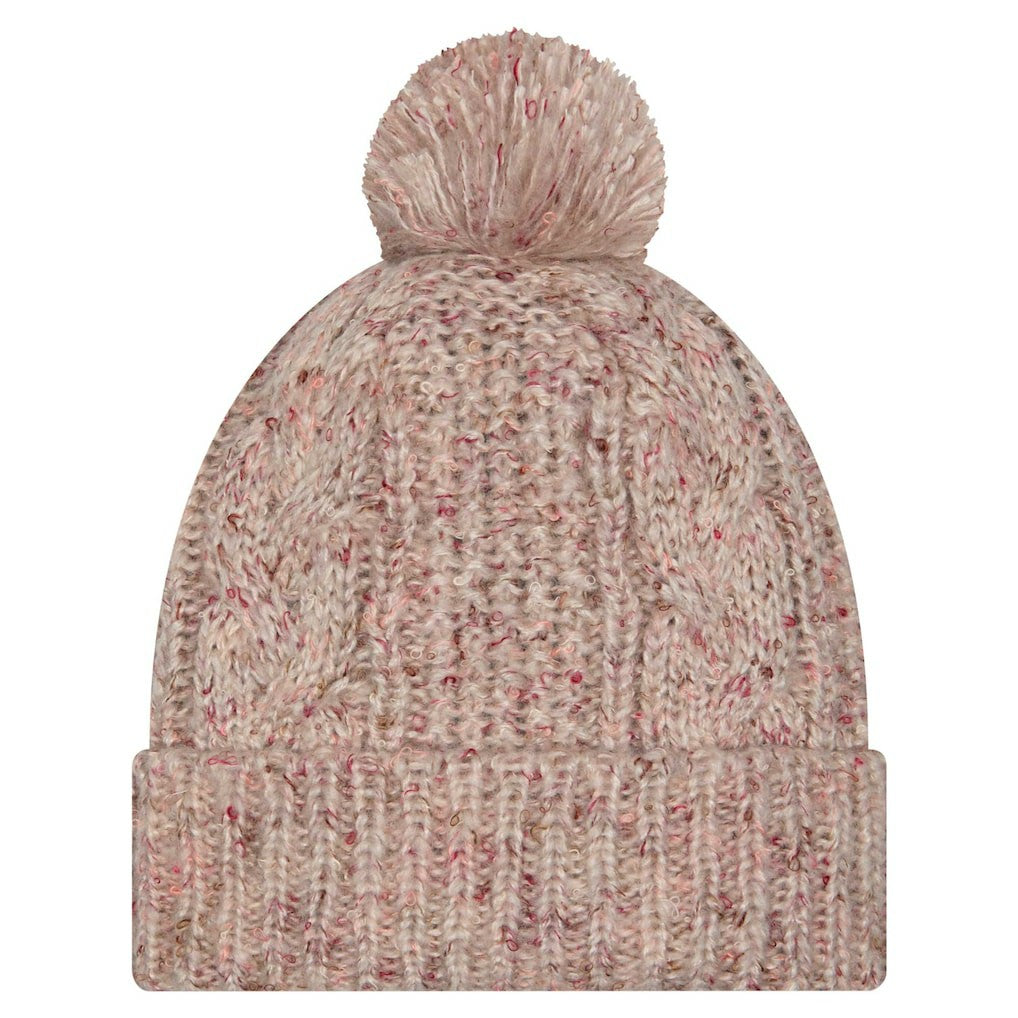 Jacksonville Jaguars New Era Women's Trendy Tone Cuffed Knit Hat with Pom - Stone sale