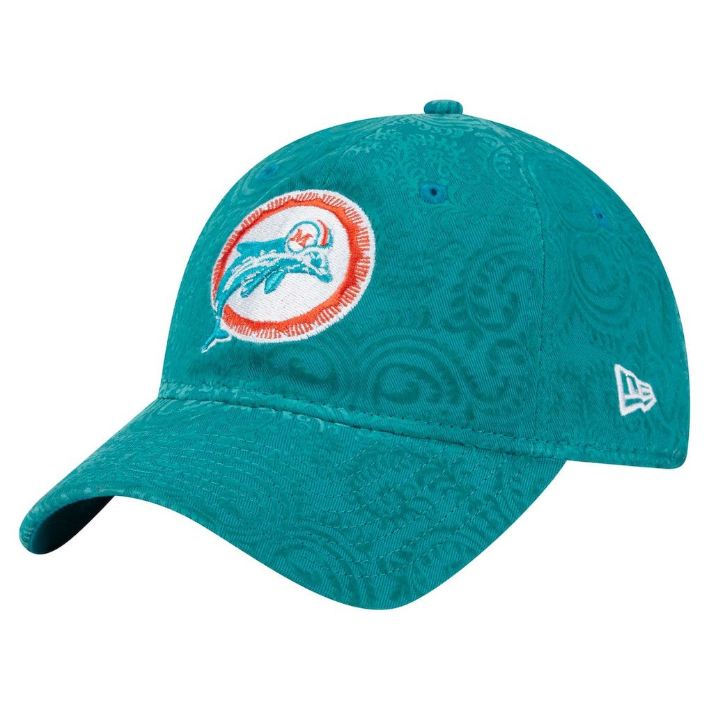 Miami Dolphins New Era Women's Throwback Flair 9TWENTY Adjustable Hat - Aqua online