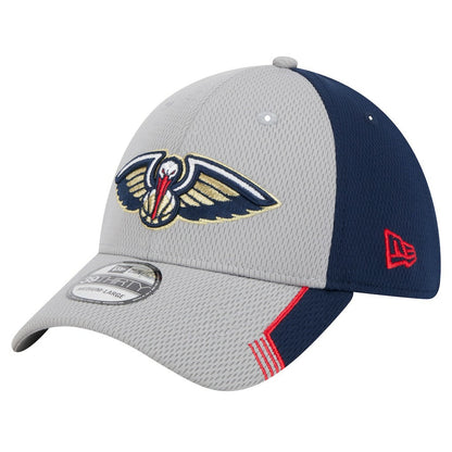 New Orleans Pelicans Active Trim 39THIRTY Flex Hat - Gray/Navy | New Era cheap
