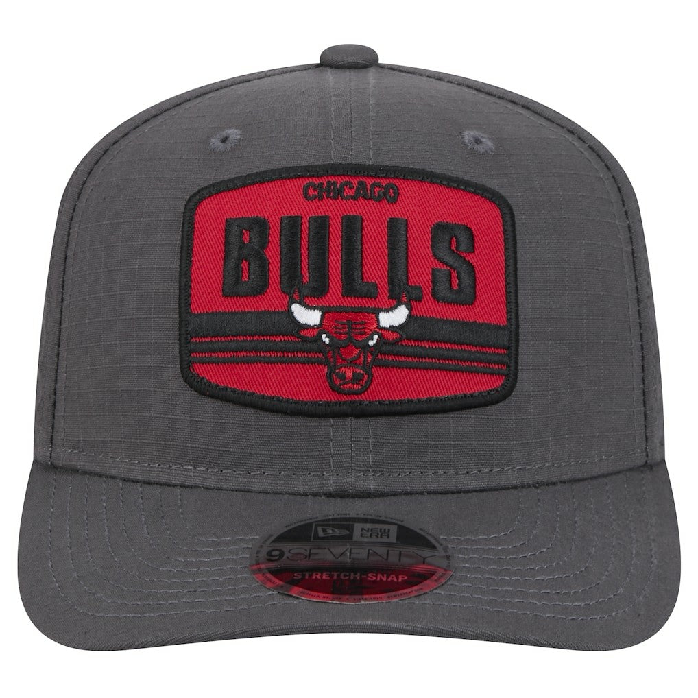 Chicago Bulls Team Elevated Patch 9SEVENTY Adjustable Hat - Graphite | New Era for sale