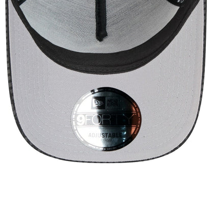 Chicago Bulls Male Adult Midnight Ink Tonal A-Frame Trucker 9FORTY Adjustable Hat - Black | New Era shop