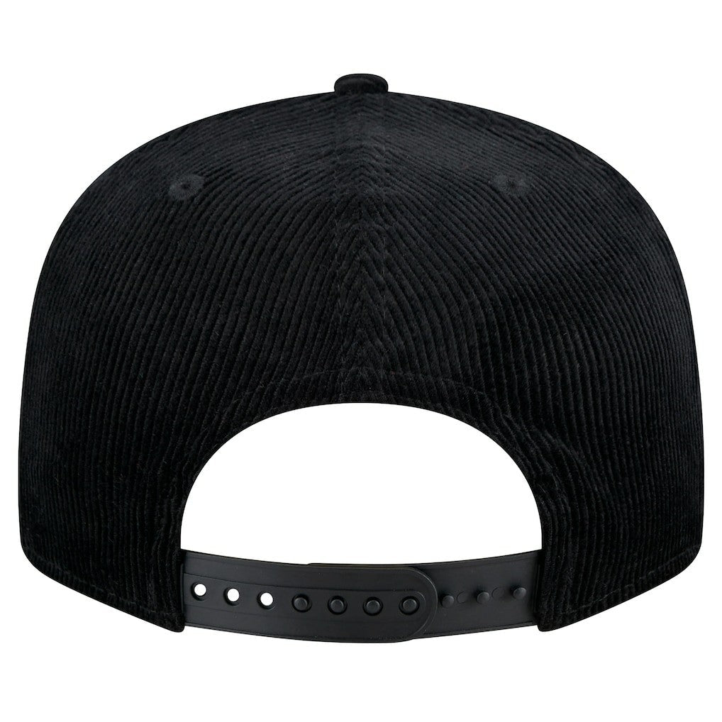 Chicago Bulls Throwback Display Corduroy 9FIFTY Snapback Hat - Black | New Era shop