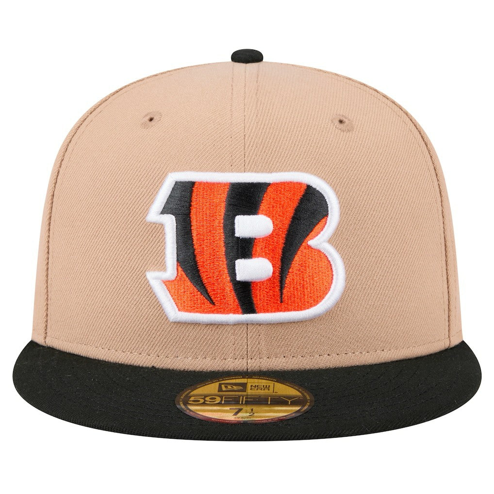 Cincinnati Bengals New Era Logo Main 59FIFTY Fitted Hat - Tan online