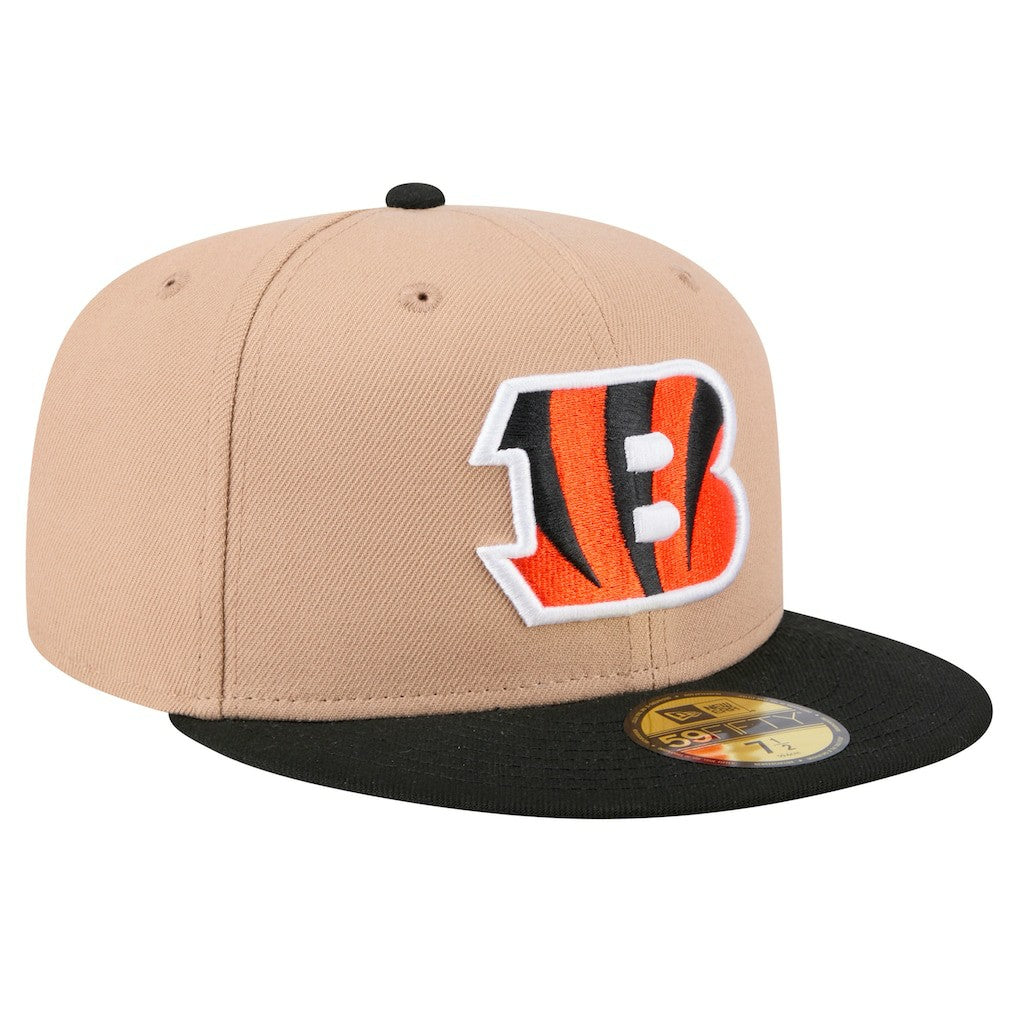 Cincinnati Bengals New Era Logo Main 59FIFTY Fitted Hat - Tan online