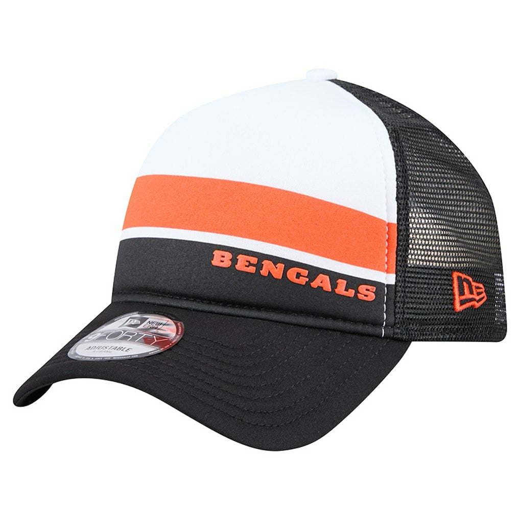 Cincinnati Bengals New Era Preschool Sport Night Color Block 9FORTY A-Frame Trucker Adjustable Hat - Black online