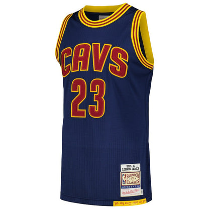 LeBron James Cleveland Cavaliers 2015/16 Hardwood Classics Authentic Jersey sale - Navy | Mitchell & Ness on sale