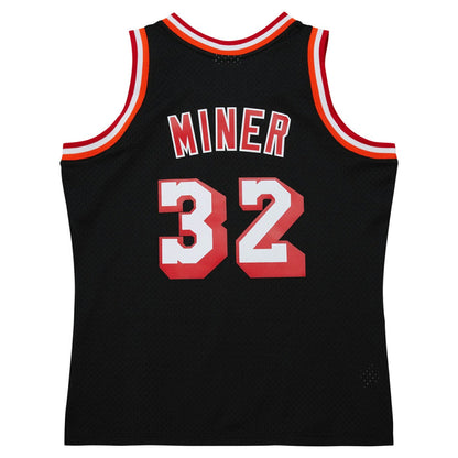 Harold Miner Miami Heat 1992/93 Hardwood Classics Swingman Throwback Jersey - Black | Mitchell & Ness for sale