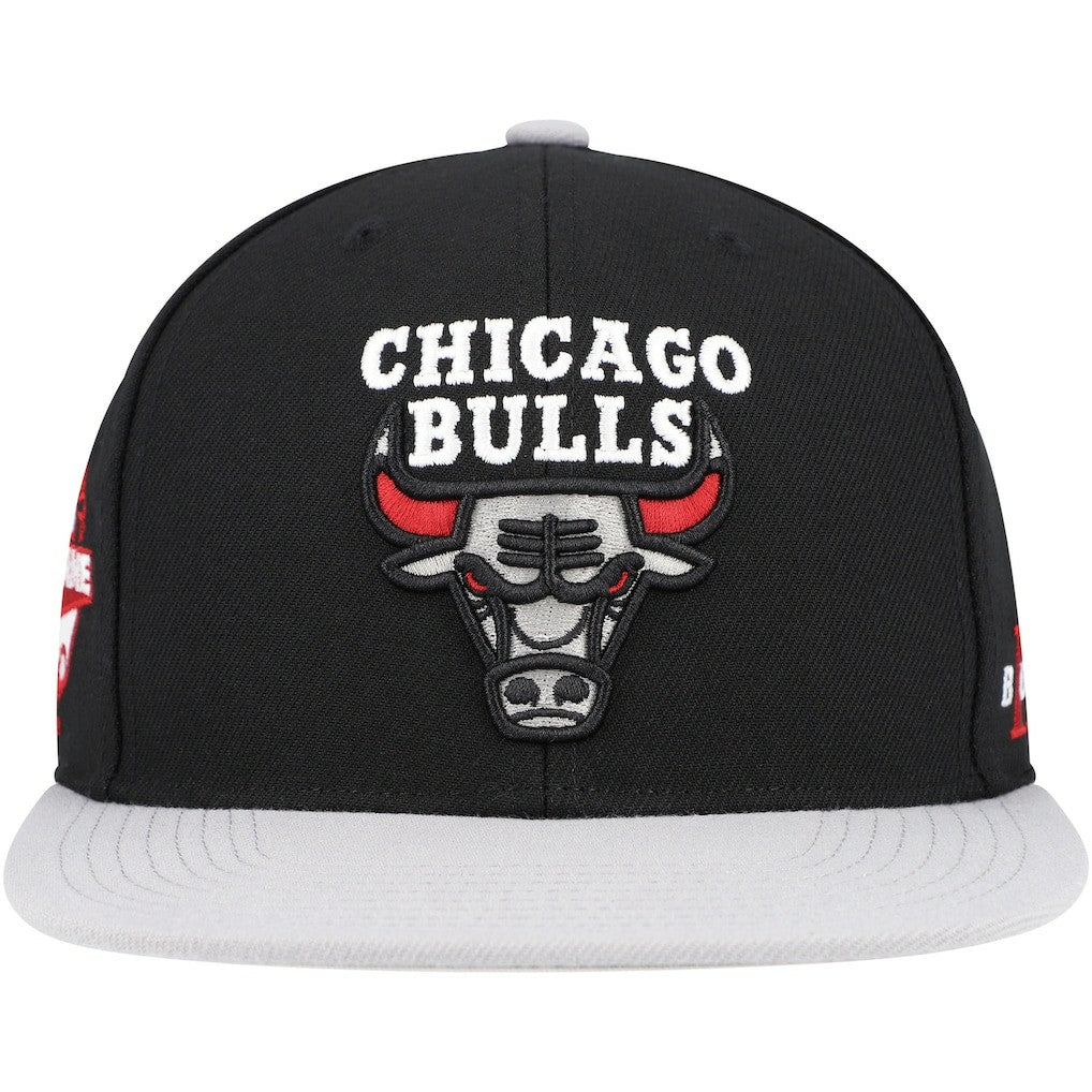 Chicago Bulls Core Snapback Hat - Black/Gray | Mitchell & Ness cheap