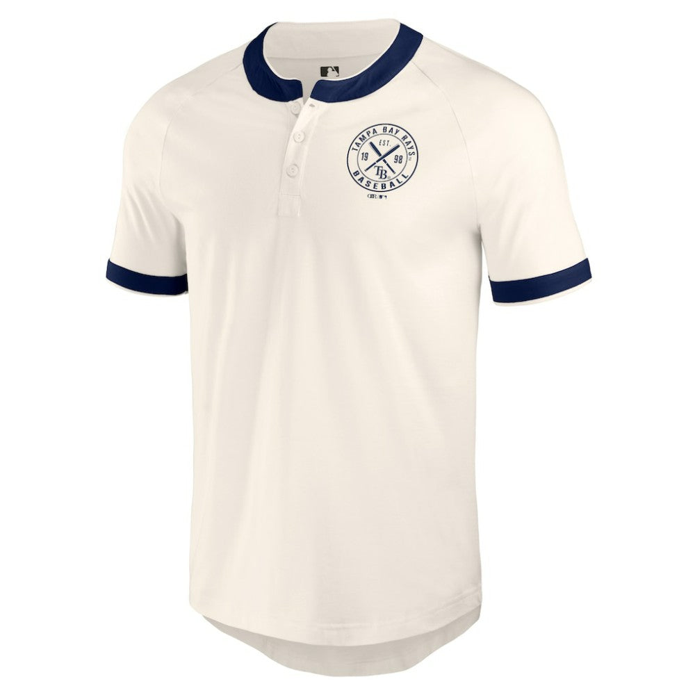 Tampa Bay Rays Darius Rucker Collection Henley Raglan T-Shirt - White
