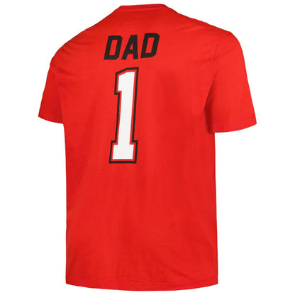 Cincinnati Reds Profile Big & Tall #1 Dad T-Shirt - Red