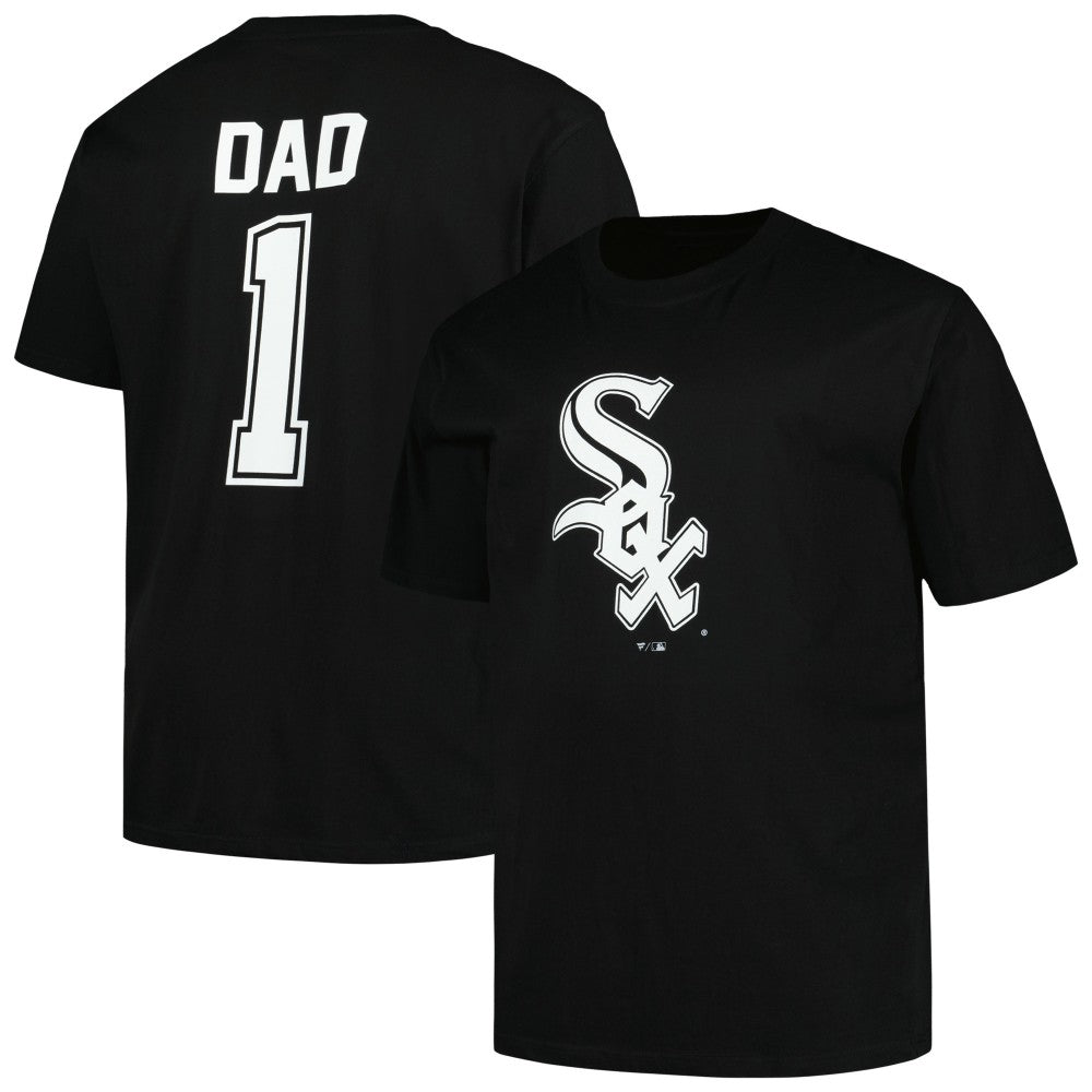 Chicago White Sox Profile Big & Tall #1 Dad T-Shirt - Black