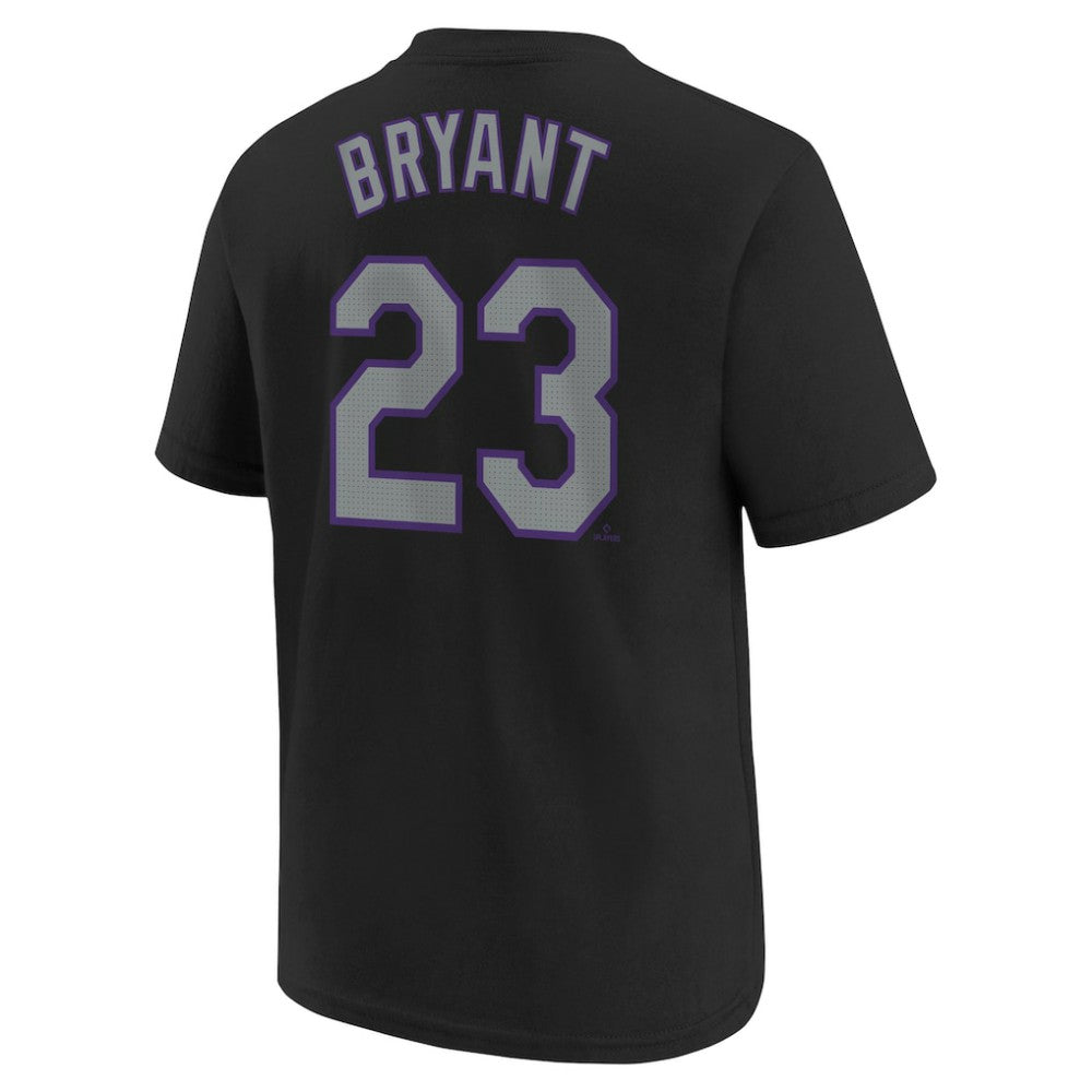 Kris Bryant Colorado Rockies Youth Name & Number T-Shirt - Black | Nike