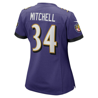 Keaton Mitchell Baltimore Ravens Women's Game Jersey - Purple | Nike discount