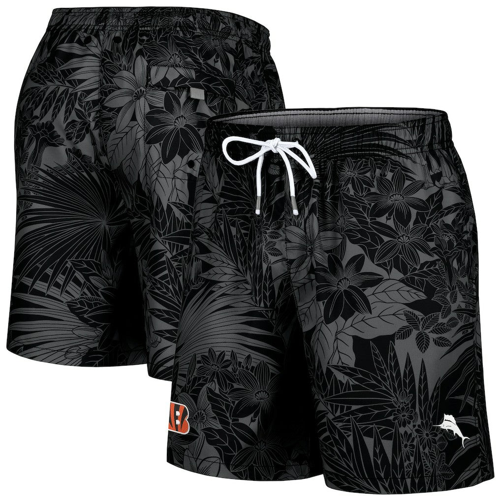 Cincinnati Bengals Santiago Palms Board Shorts - Black cheap