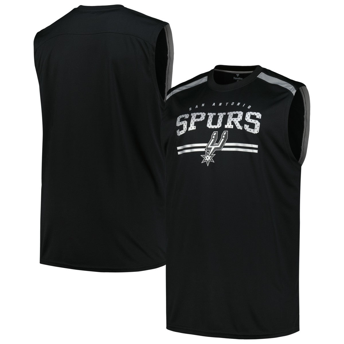 San Antonio Spurs Big & Tall Birdseye Muscle Tank Top - Black | Fanatics cheap