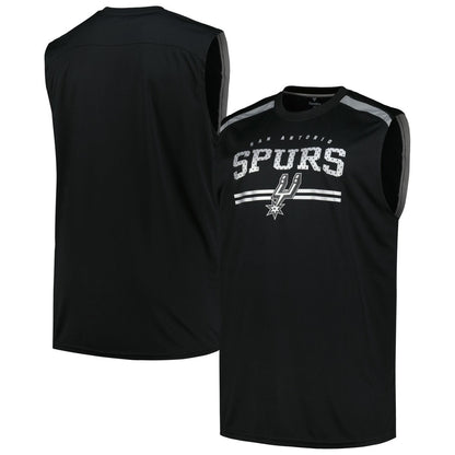 San Antonio Spurs Big & Tall Birdseye Muscle Tank Top - Black | Fanatics cheap