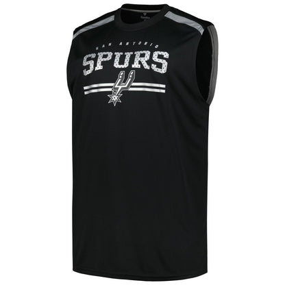 San Antonio Spurs Big & Tall Birdseye Muscle Tank Top - Black | Fanatics cheap