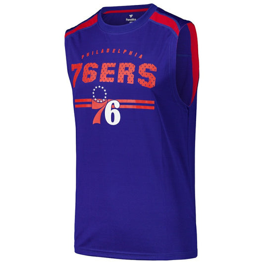 Philadelphia 76ers Birdseye Muscle Tank Top - Royal | Fanatics online