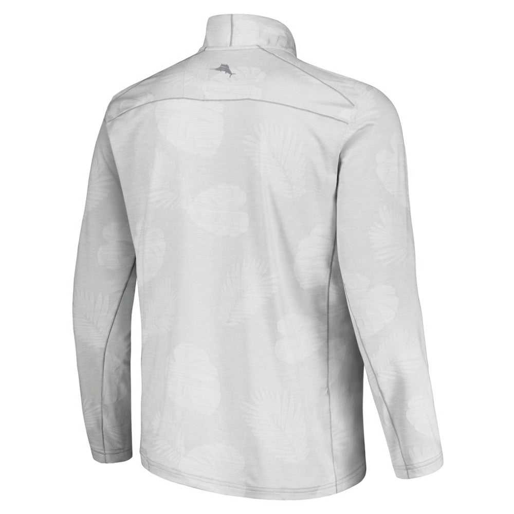 New York Yankees Tommy Bahama Delray Frond IslandZone Half-Zip Jacket - Gray