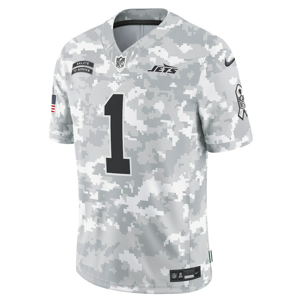 Sauce Gardner New York Jets 2024 Salute to Service Limited Jersey - Arctic Camo | Nike discount