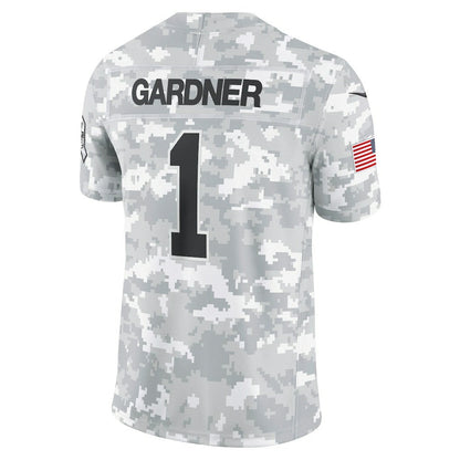 Sauce Gardner New York Jets 2024 Salute to Service Limited Jersey - Arctic Camo | Nike discount