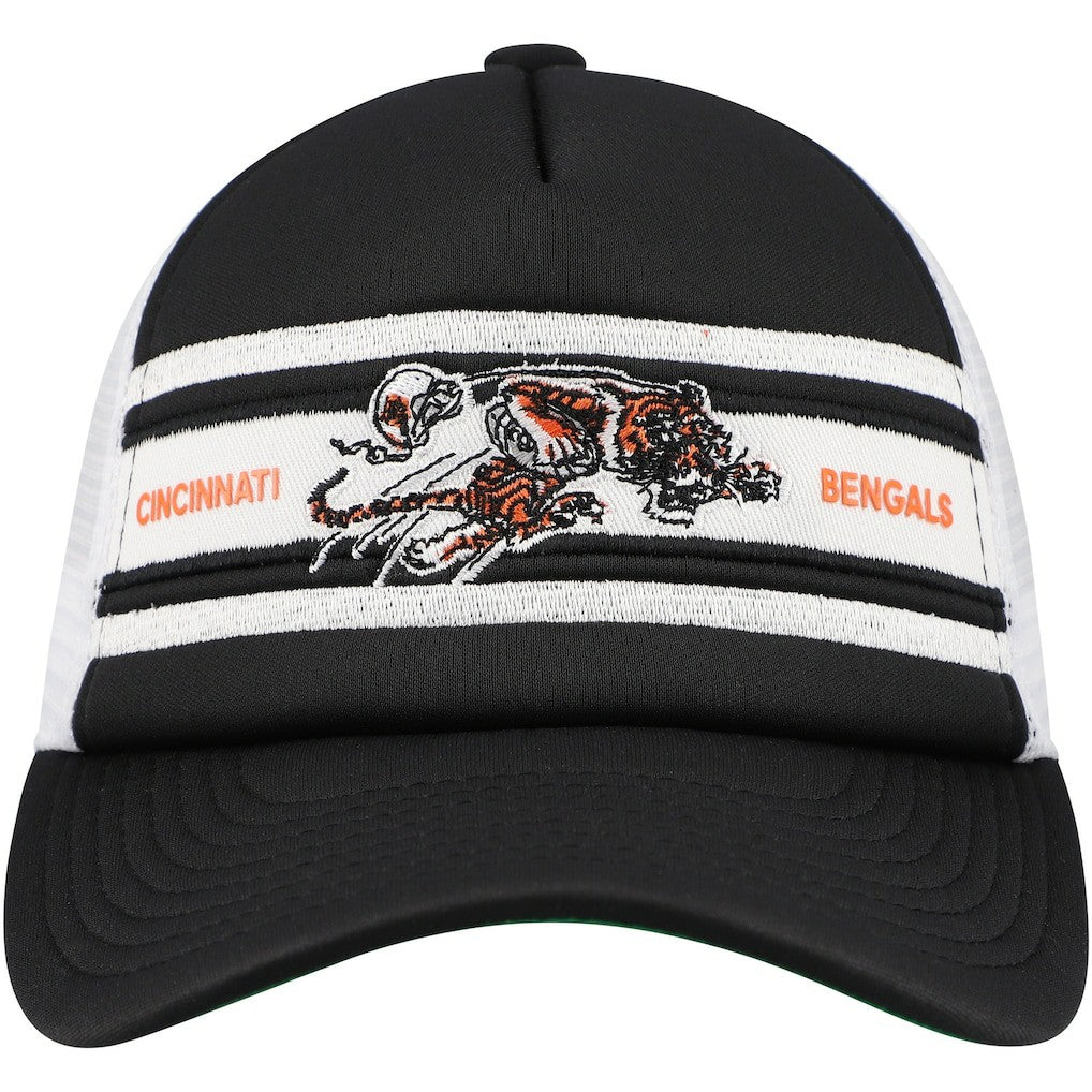 Cincinnati Bengals Youth Stripe Trucker Adjustable Hat - Black on sale
