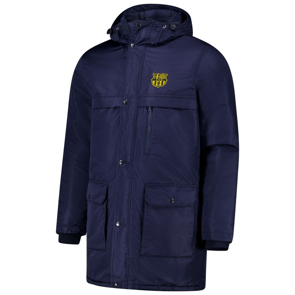 Barcelona Winter Field Park Full-Zip Hoodie Jacket - Navy cheap