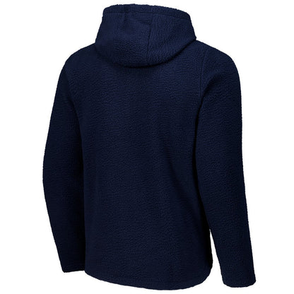 Barcelona Sherpa Full-Zip Hoodie Jacket - Navy discount