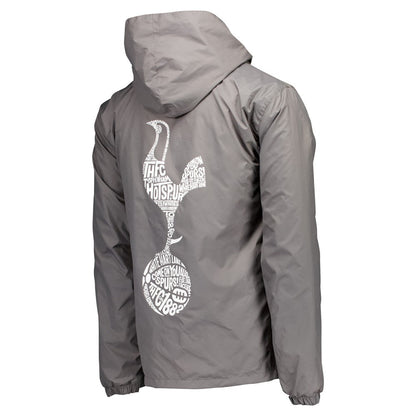 Tottenham Hotspur Home Match Hoodie Full-Zip Windbreaker Jacket - Gray cheap