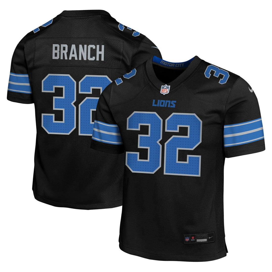 Brian Branch Detroit Lions Youth Game Jersey - Black | Nike for sale