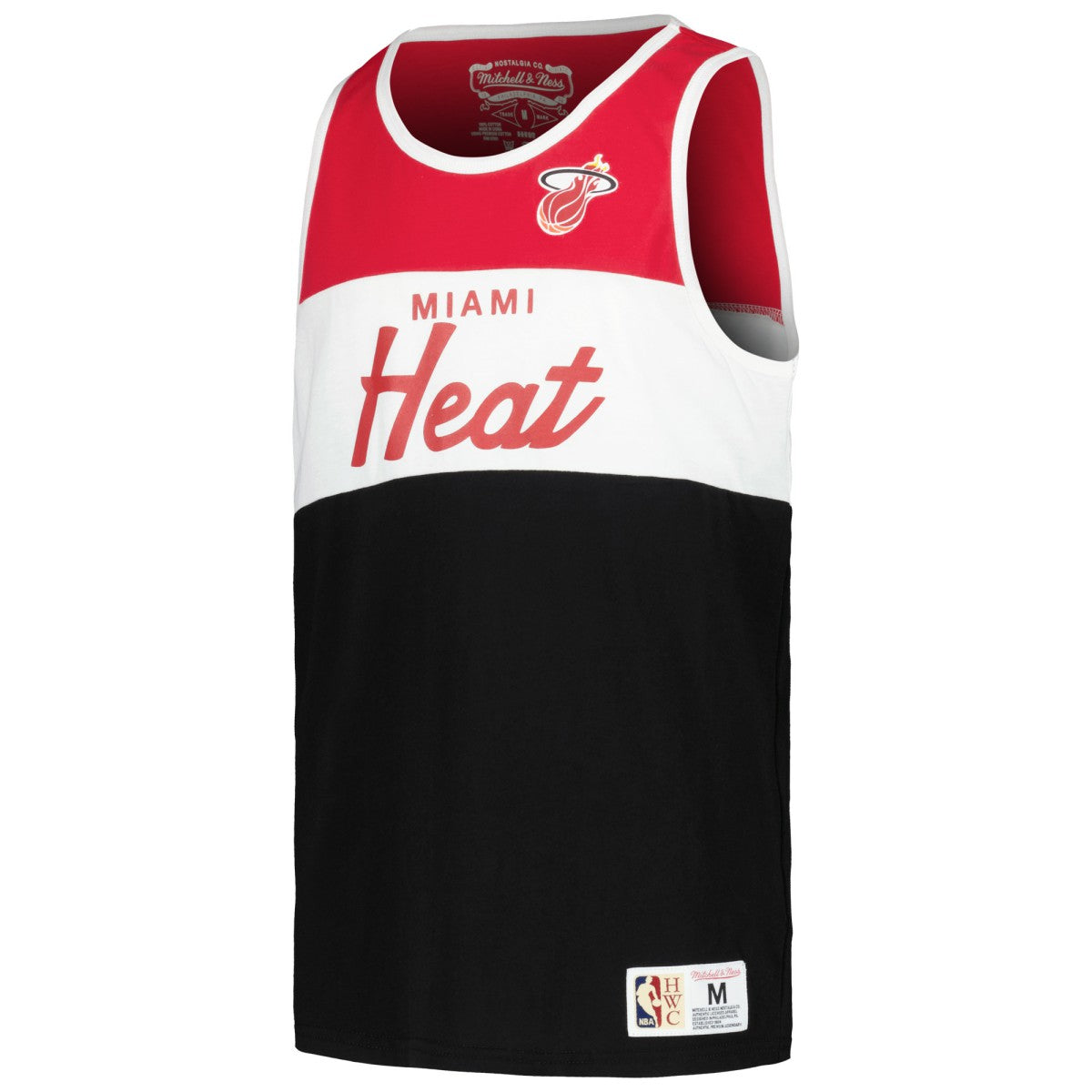 Miami Heat Youth Hardwood Classics Special Script Tank Top - Red/Black | Mitchell & Ness on sale