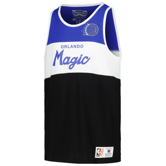 Orlando Magic Youth Hardwood Classics Special Script Tank Top - Blue/Black | Mitchell & Ness online