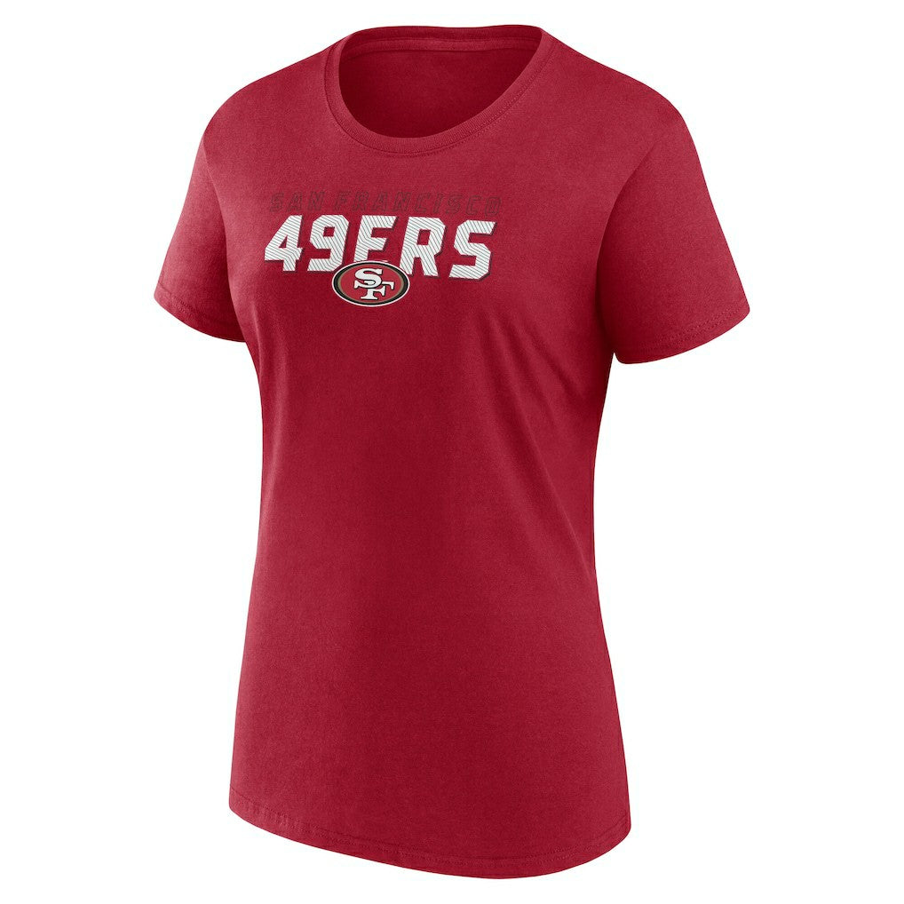 San Francisco 49ers Logo Athletic Women's Lean T-Shirt - Scarlet sale