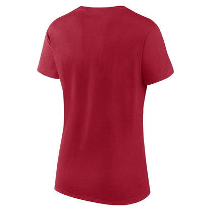 San Francisco 49ers Logo Athletic Women's Lean T-Shirt - Scarlet sale