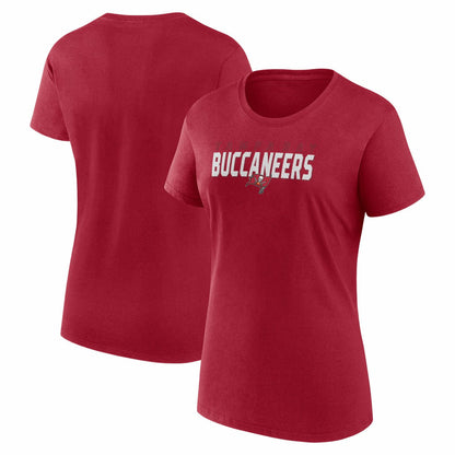 Tampa Bay Buccaneers Logo Athletic Women's Lean T-Shirt - Red outlet
